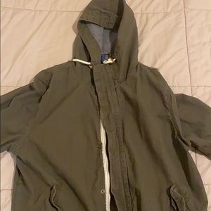 Dark green simple jacket